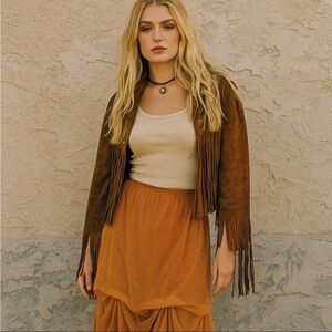 Maggie Walt skirt gathered layers size Medium